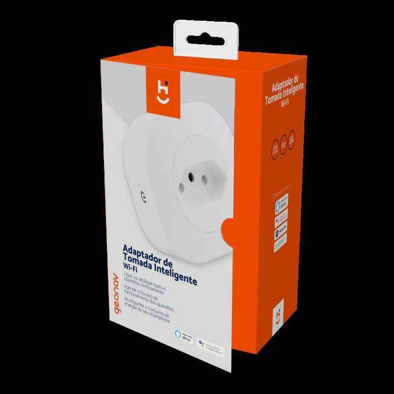 Adaptador de Tomada Inteligente Wi-Fi 10A HISP10ABV Geonav - Image 7