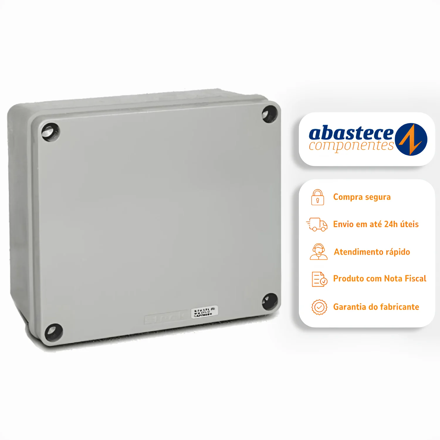 Caixa De Passagem 170 X 145 X 90mm Sex171 Steck - Image 4