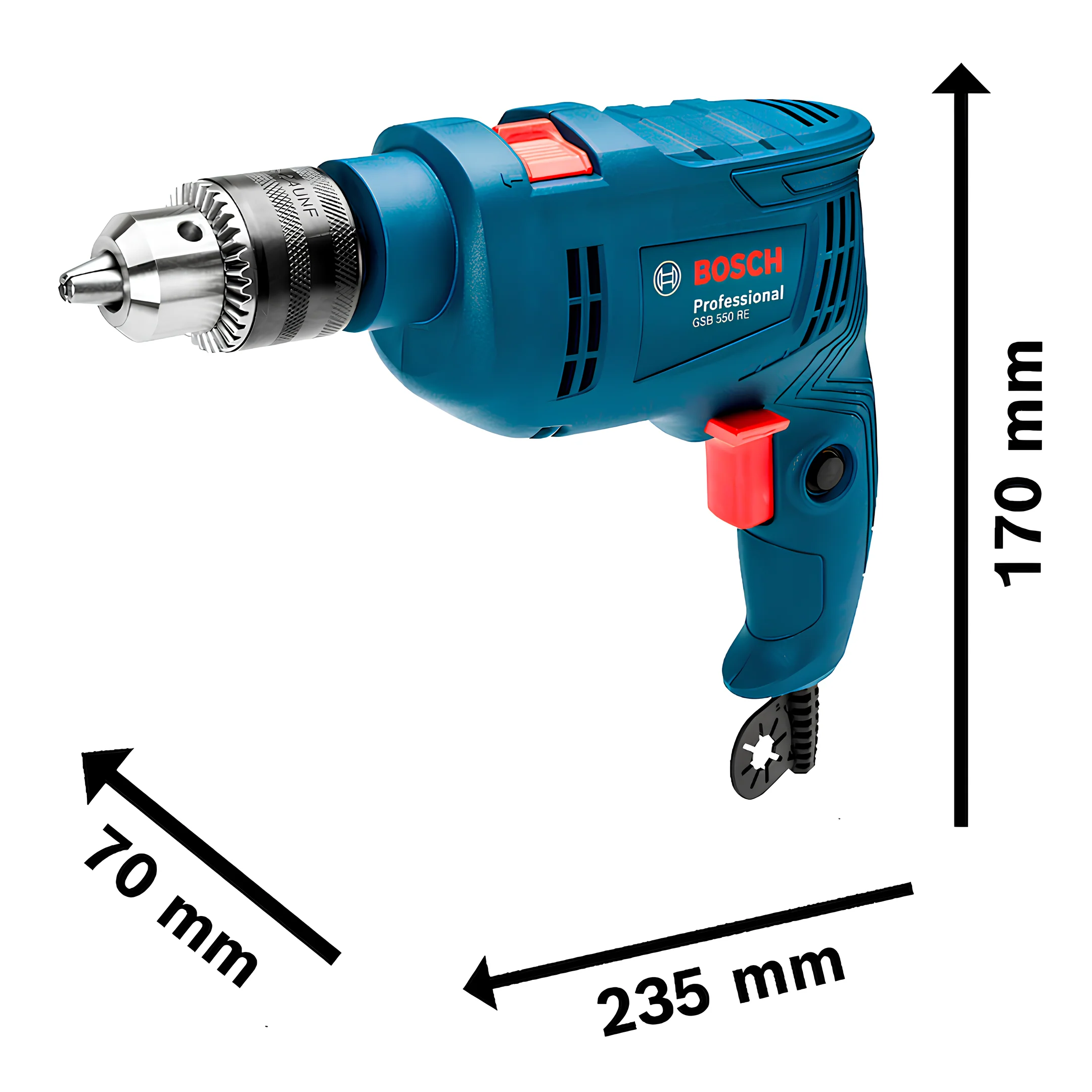 Furadeira De Impacto 1/2'' 550w 220v Gsb 550re Bosch - Image 7