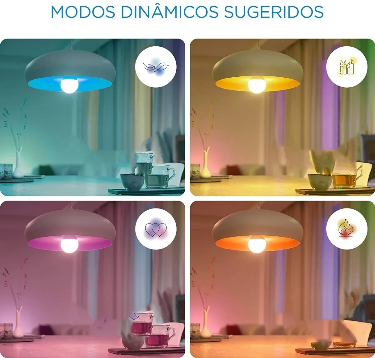 Lâmpada Inteligente Led Wifi Rgb Dicroica GU10 110V WiZ - Image 12