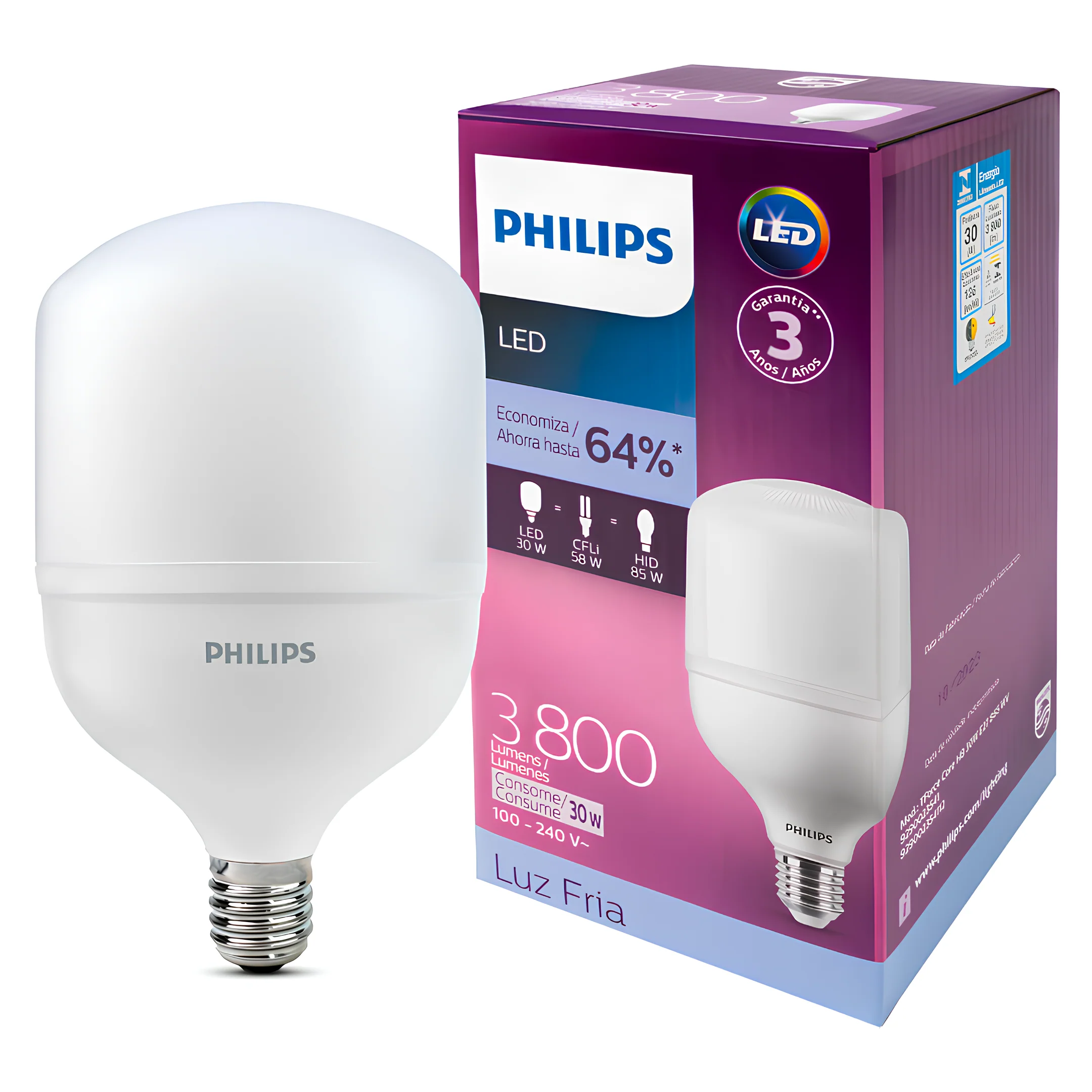 Lampada Led Alta Potencia Trueforce 30W 6500K 3800Lm 180° Philips - Image 5