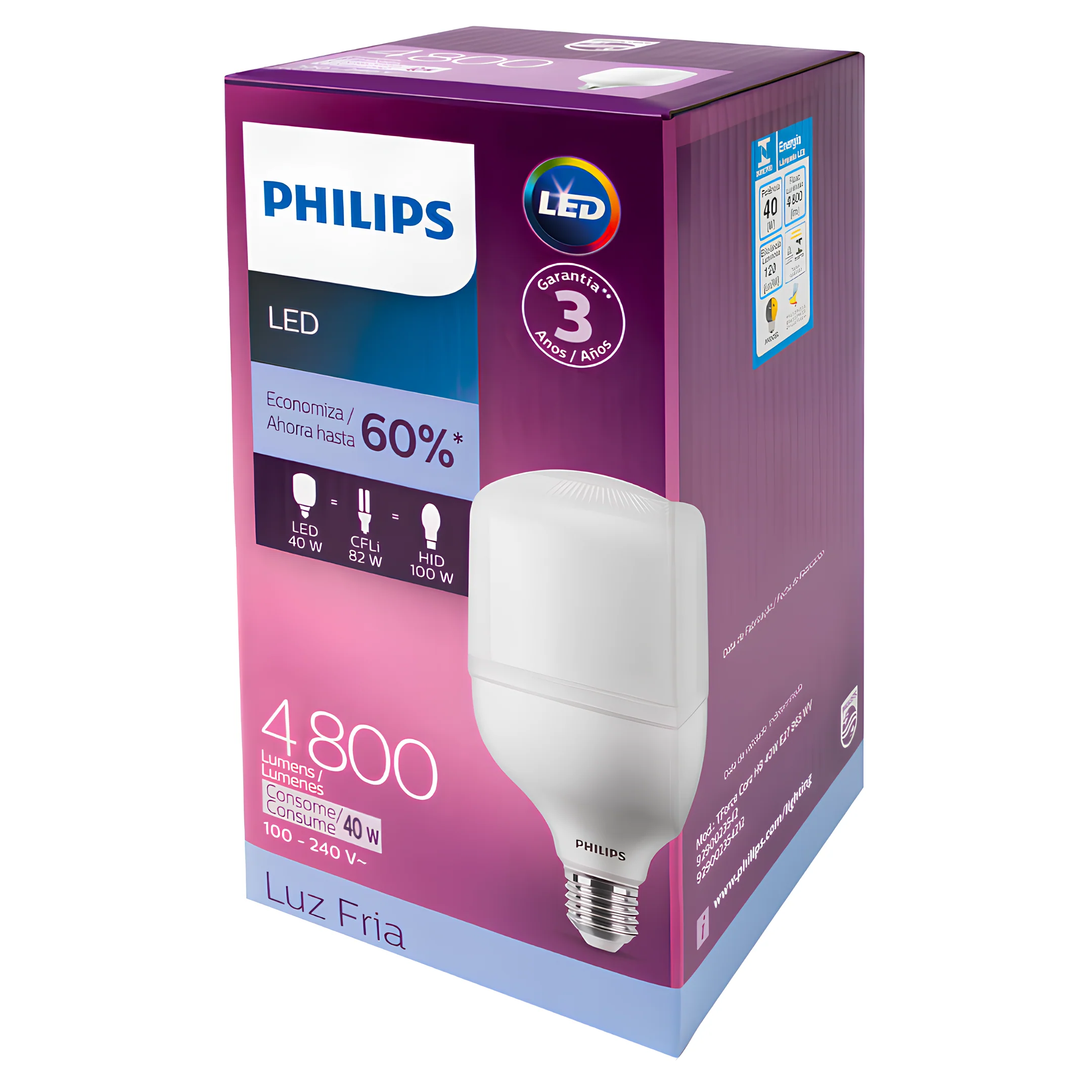 Lampada Led Alta Potencia Trueforce 40W 6500K 4800Lm 180° Philips - Image 7