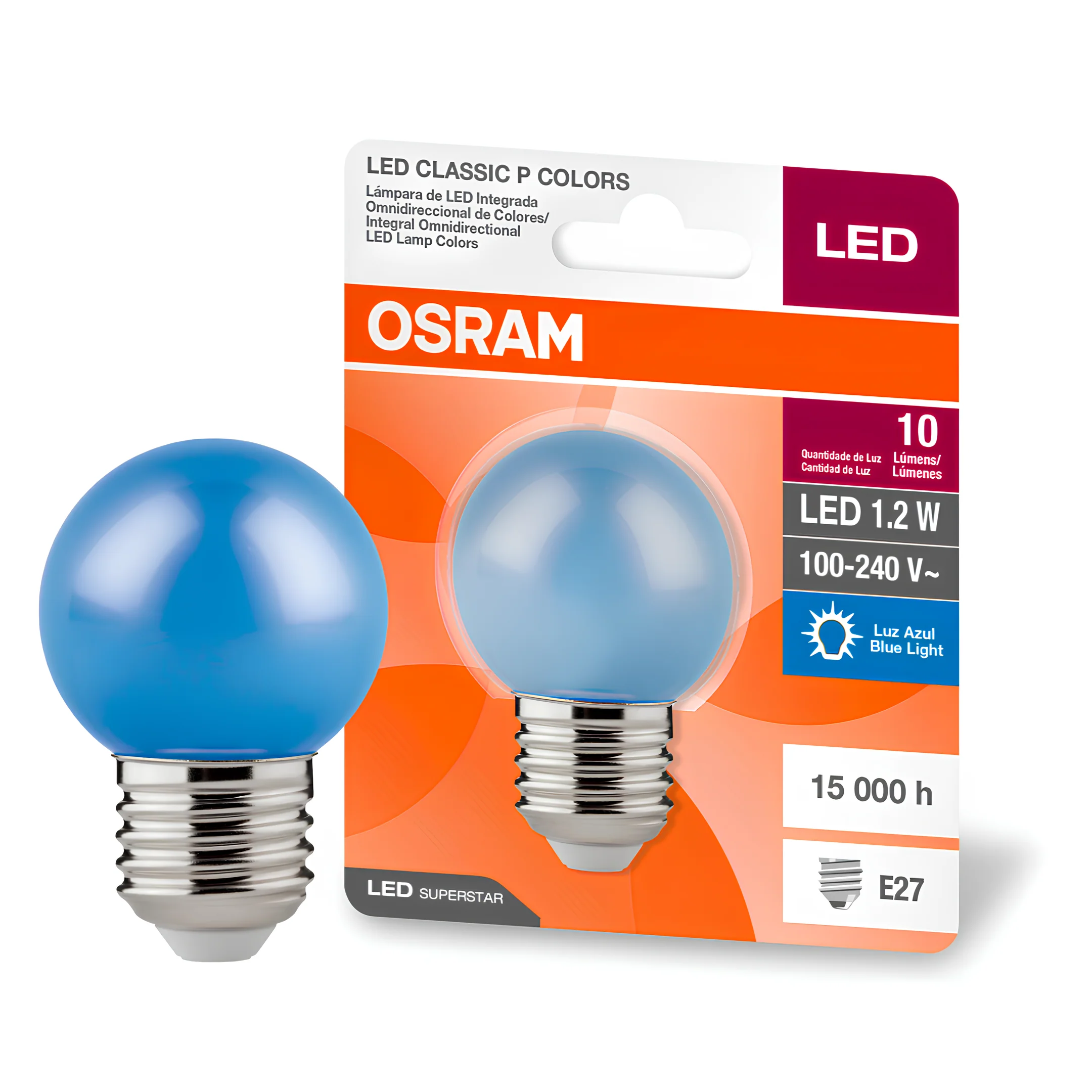 Lampada Led Bolinha 1,2W 8Lm Ip20 Bivolt E27 Osram - Image 13