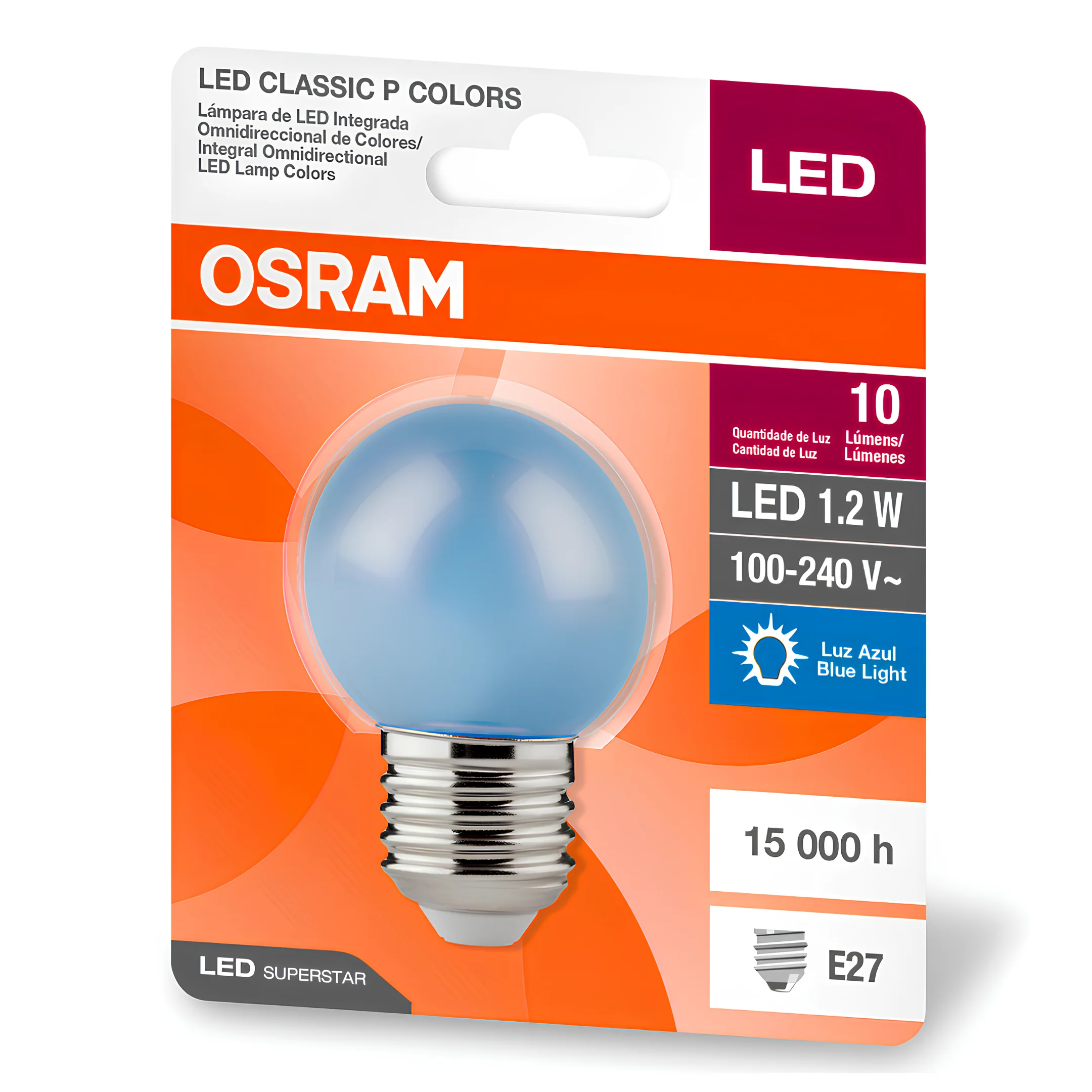 Lampada Led Bolinha 1,2W 8Lm Ip20 Bivolt E27 Osram - Image 15