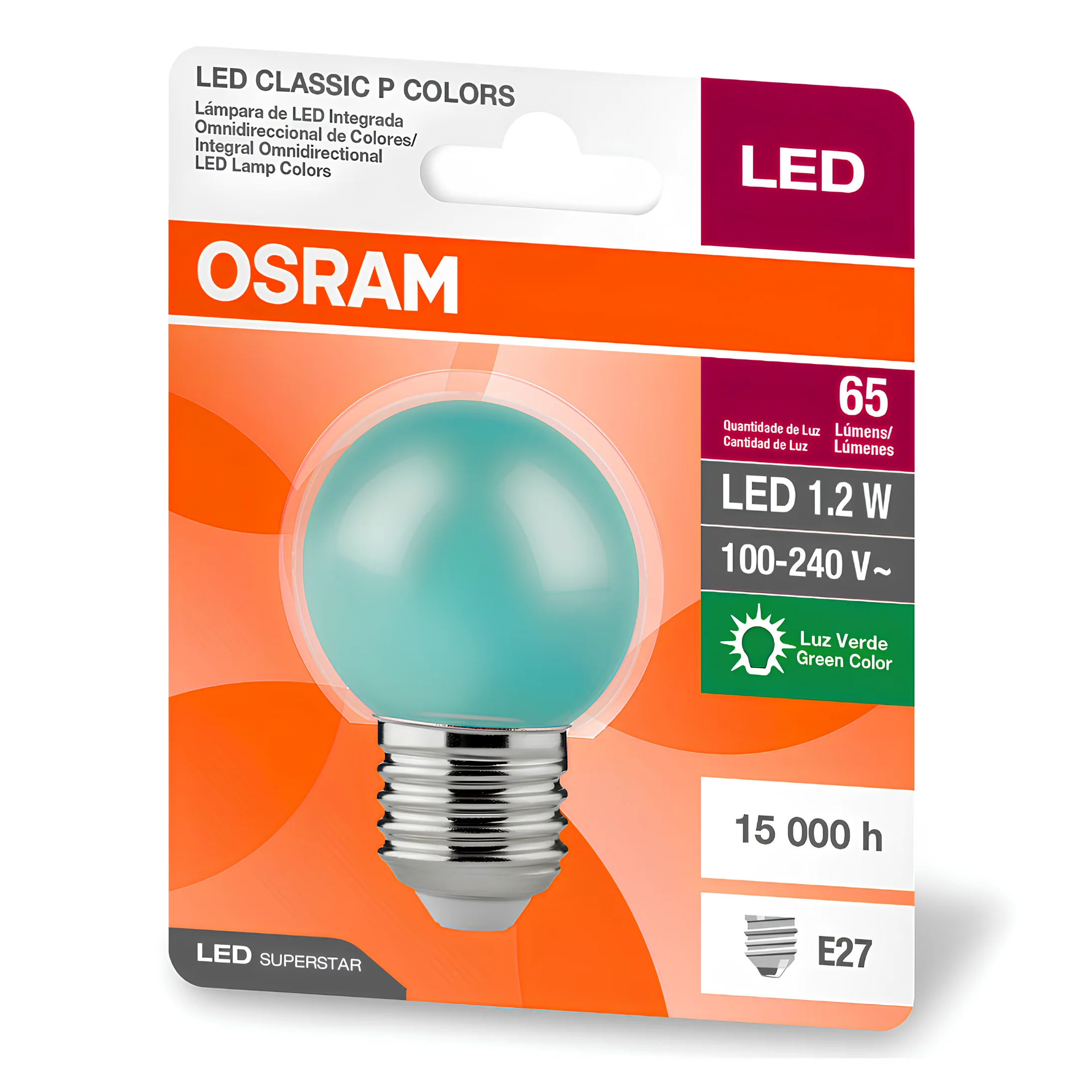 Lampada Led Bolinha 1,2W 8Lm Ip20 Bivolt E27 Osram - Image 3