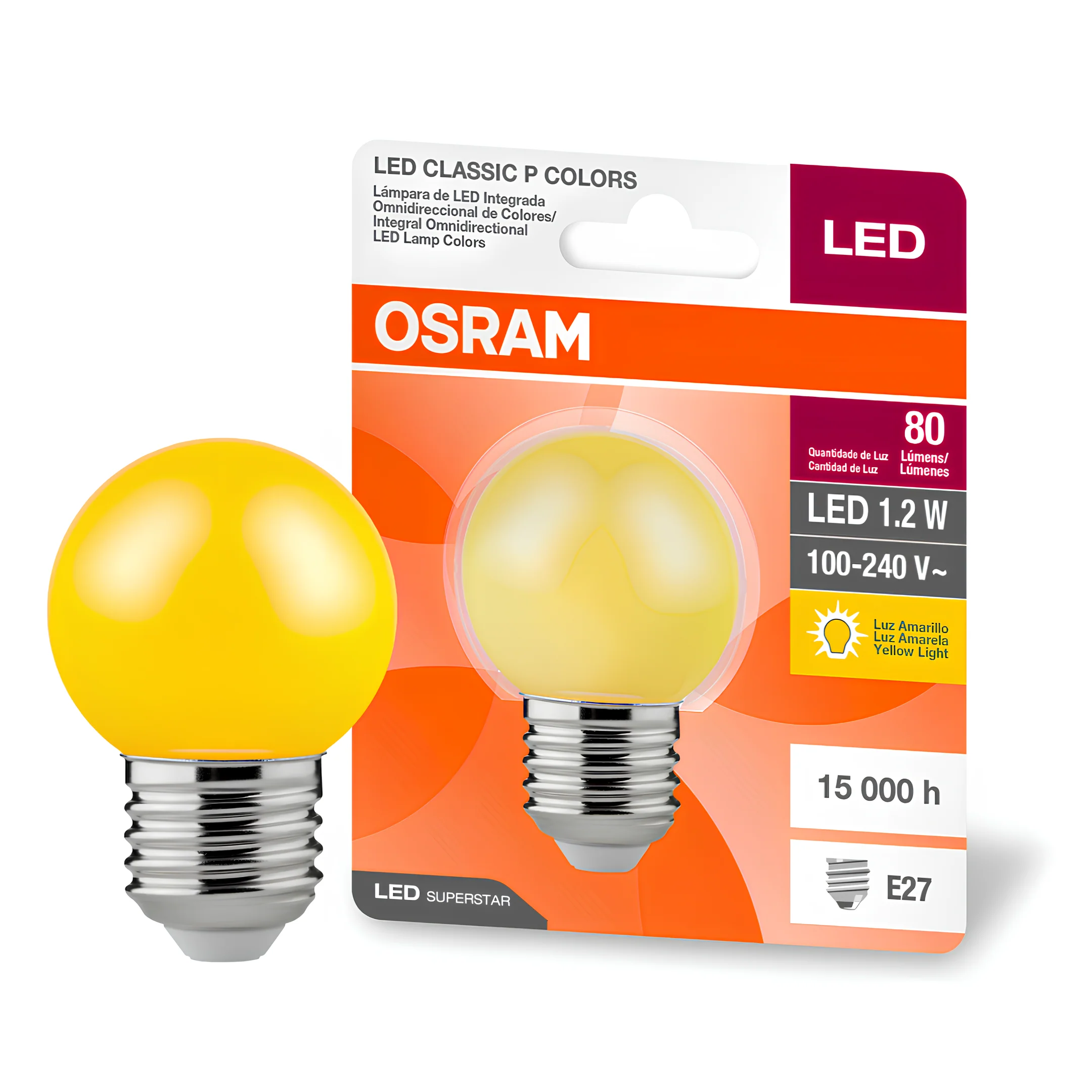Lampada Led Bolinha 1,2W 8Lm Ip20 Bivolt E27 Osram - Image 5