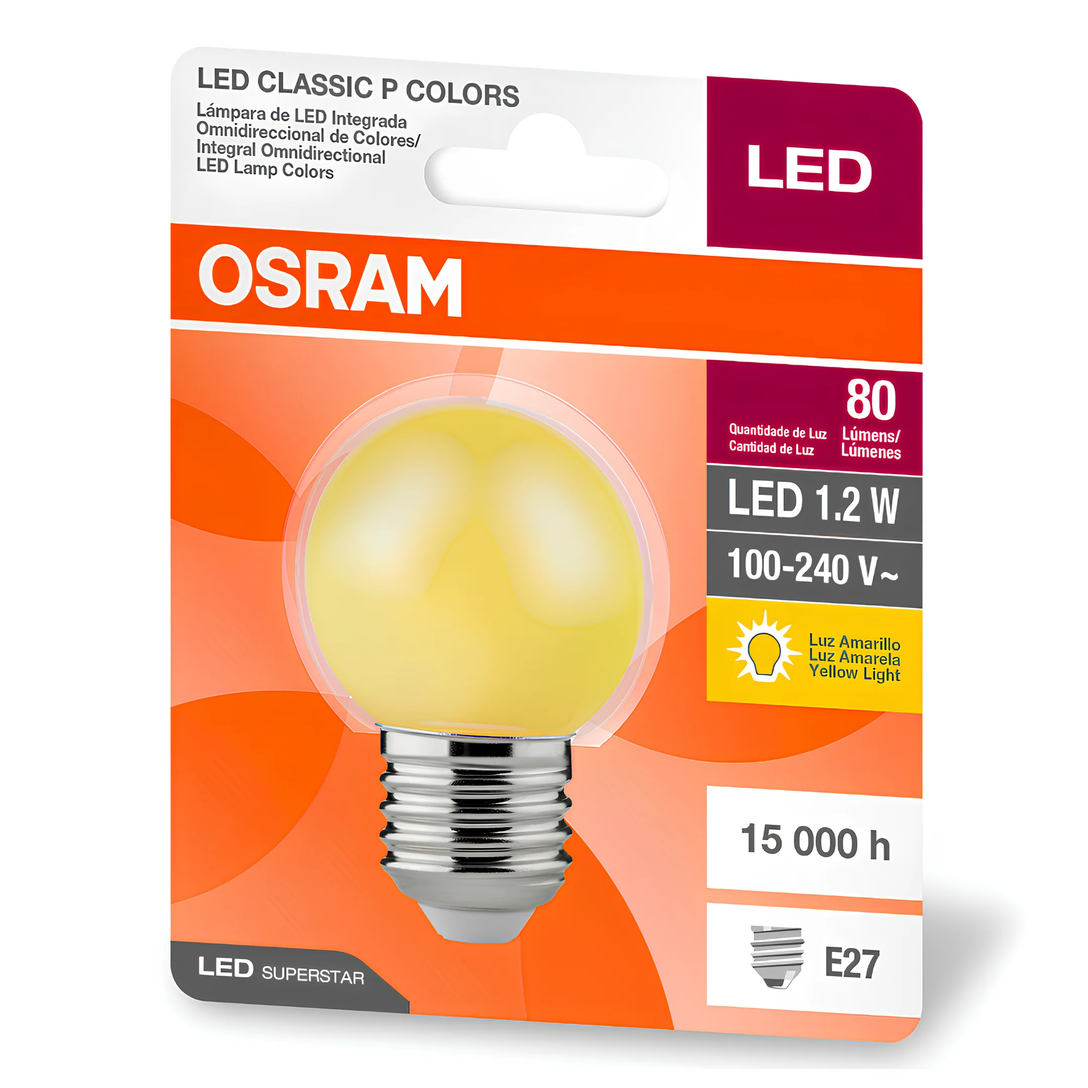 Lampada Led Bolinha 1,2W 8Lm Ip20 Bivolt E27 Osram - Image 7