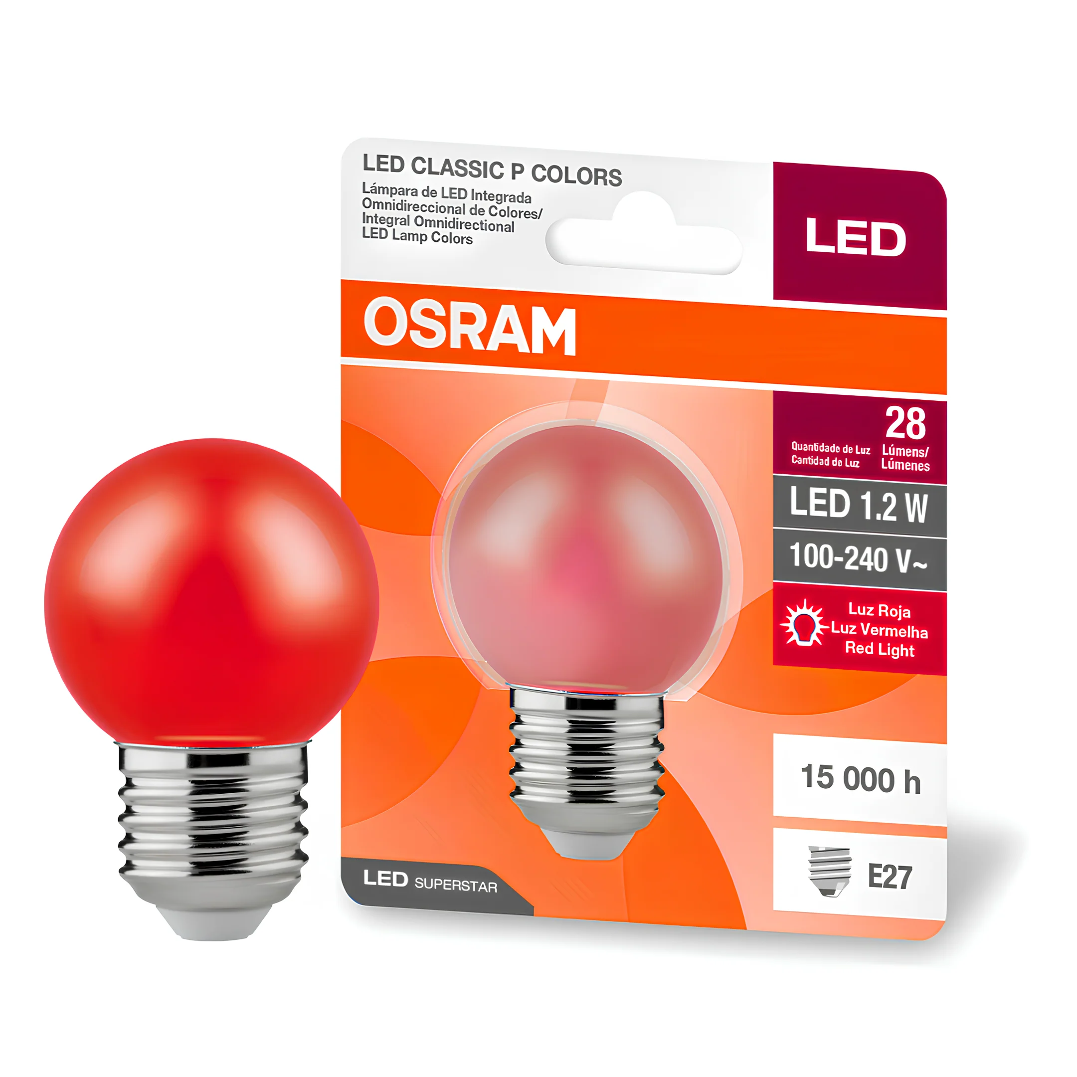 Lampada Led Bolinha 1,2W 8Lm Ip20 Bivolt E27 Osram - Image 9