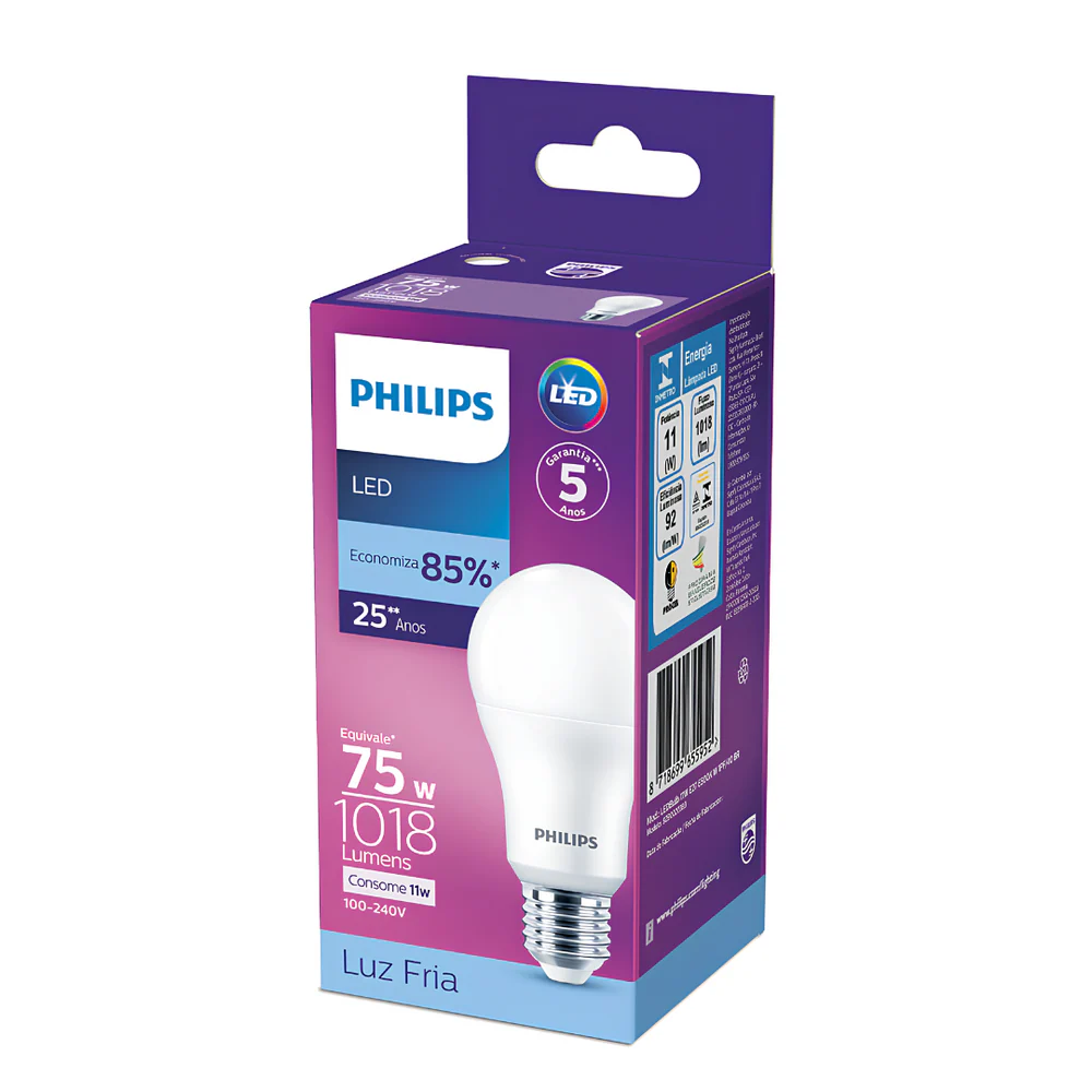 Lampada Led Bulbo 11W 1018Lm 180° Bivolt E27 Philips - Image 11