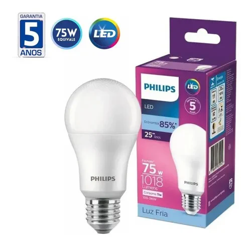 Lampada Led Bulbo 11W 1018Lm 180° Bivolt E27 Philips - Image 13