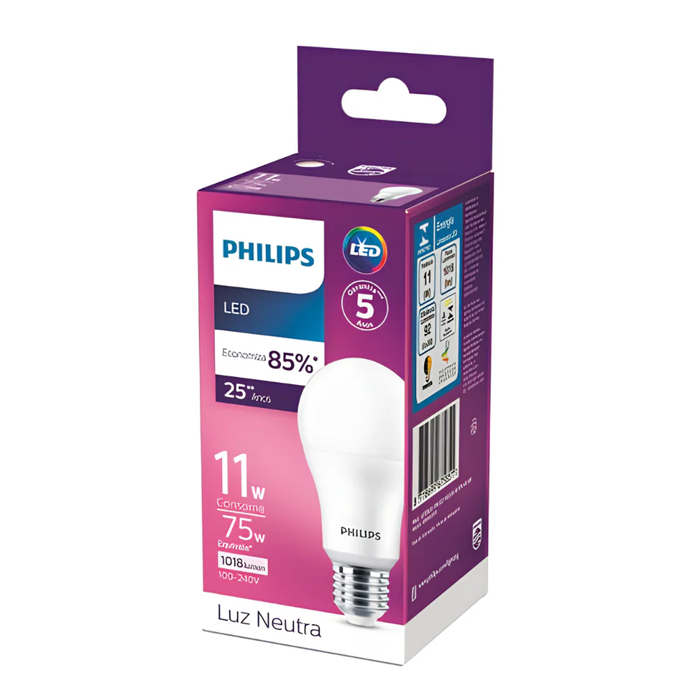 Lampada Led Bulbo 11W 1018Lm 180° Bivolt E27 Philips - Image 7