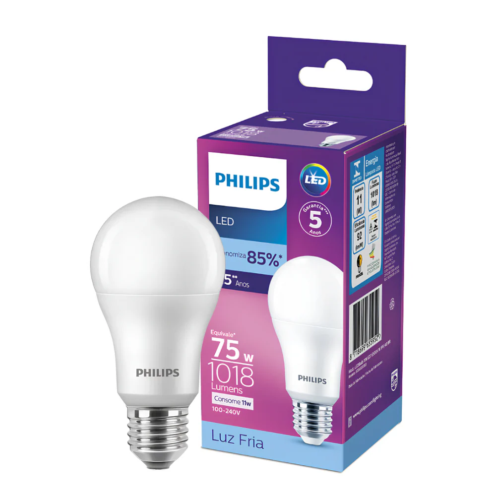 Lampada Led Bulbo 11W 1018Lm 180° Bivolt E27 Philips - Image 9