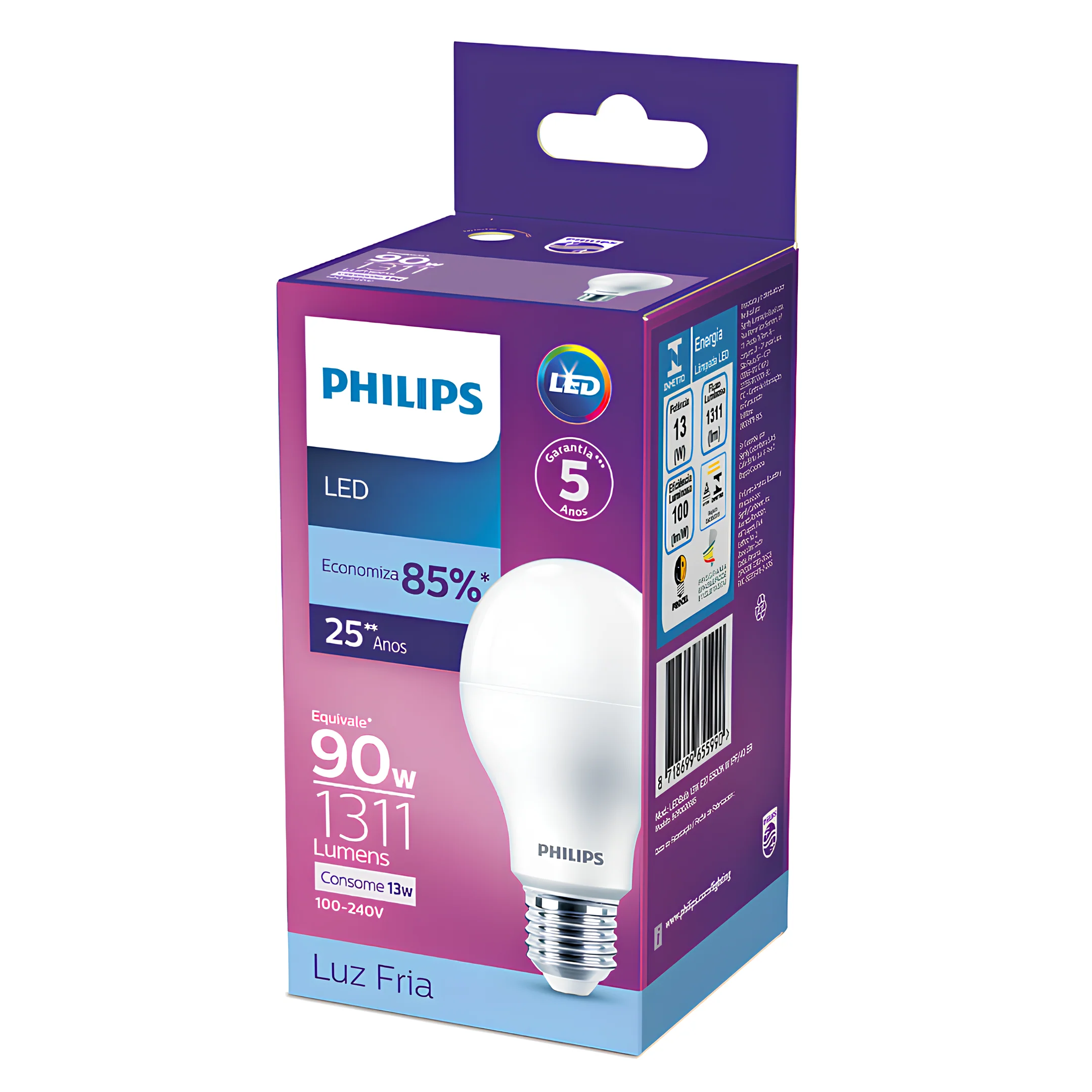 Lampada Led Bulbo 13W 1311Lm 180° Bivolt E27 Philips - Image 7