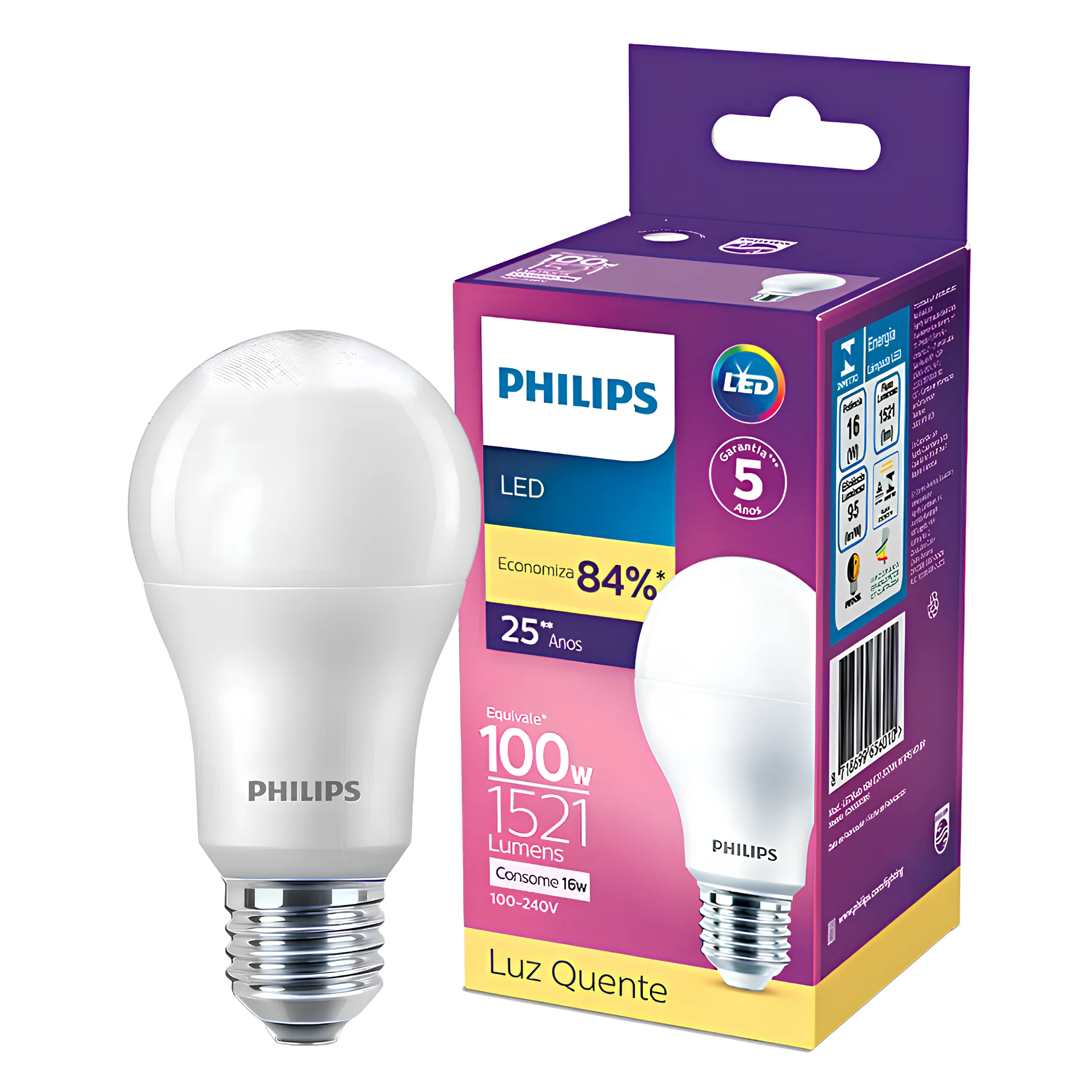 Lampada Led Bulbo 16W 1521Lm 180° Bivolt E27 Philips - Image 23