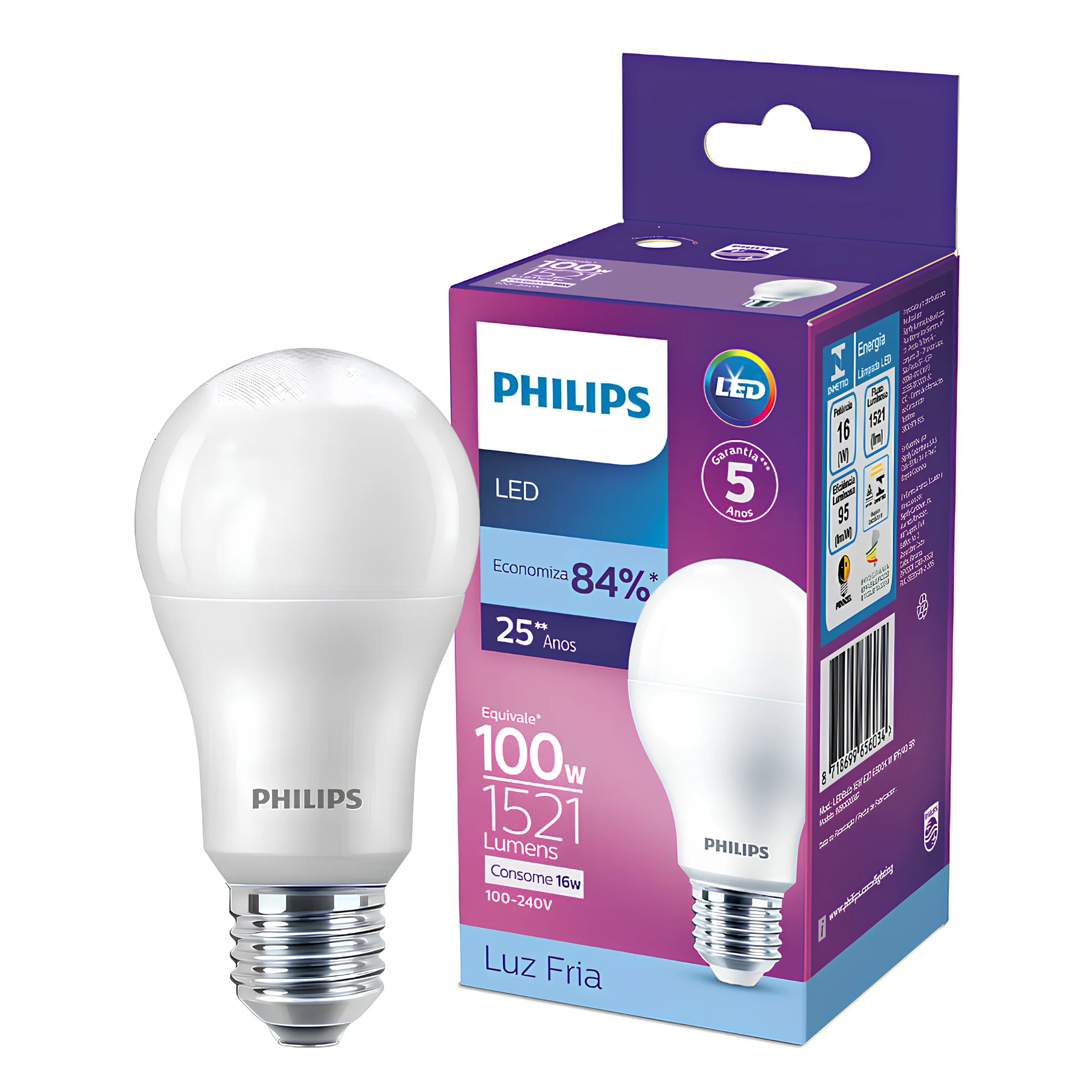 Lampada Led Bulbo 16W 1521Lm 180° Bivolt E27 Philips - Image 9