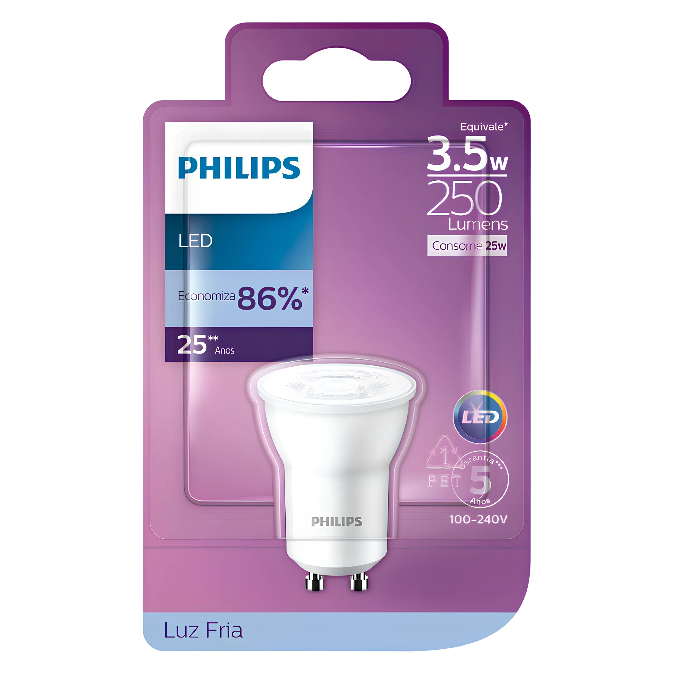 Lampada Led Mini Dicroica 3,5W 250Lm 36° Bivolt Gu10 Philips - Image 15