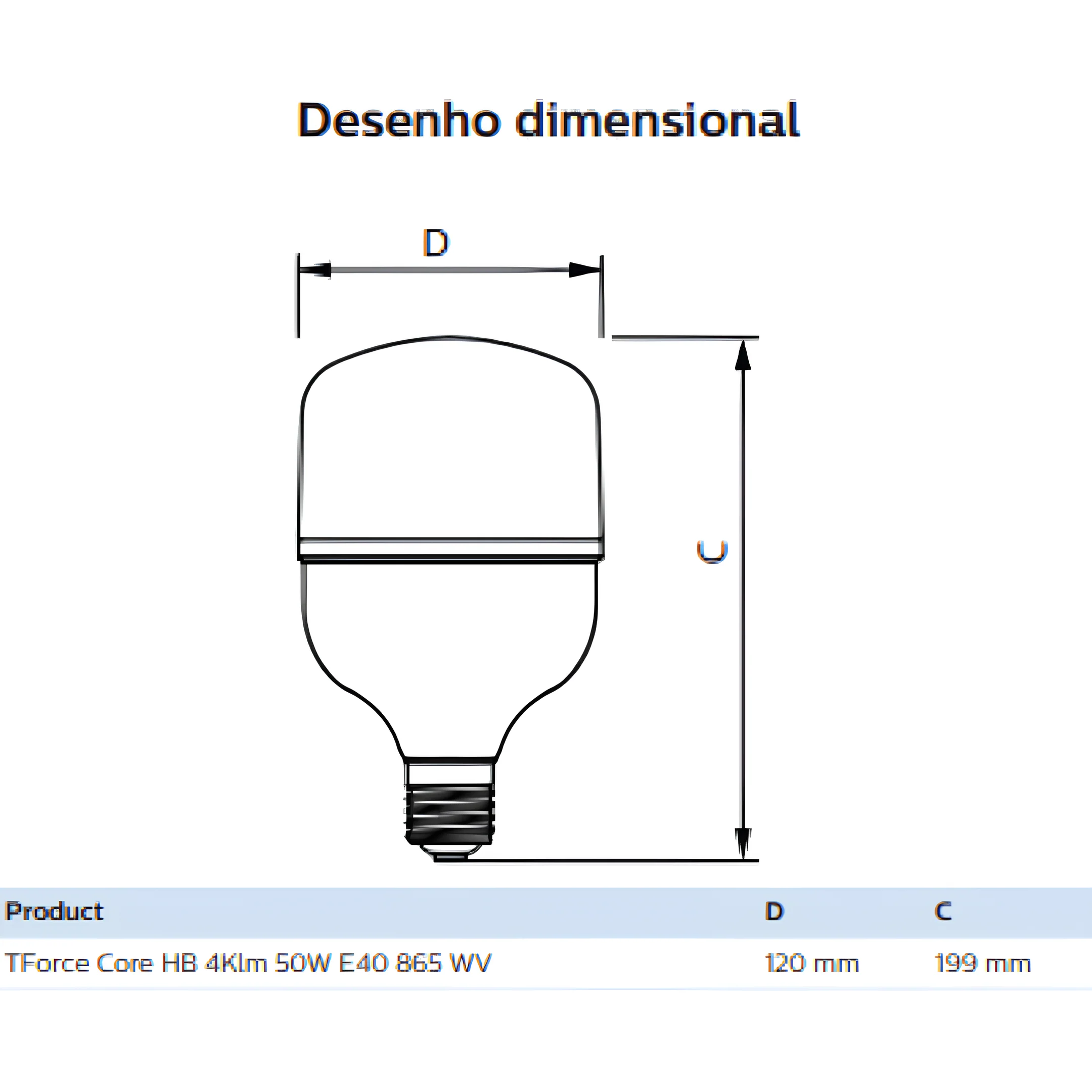 Lampada Led Trueforce Core Hb T120 50W 6500K 4000Lm Philips - Image 3