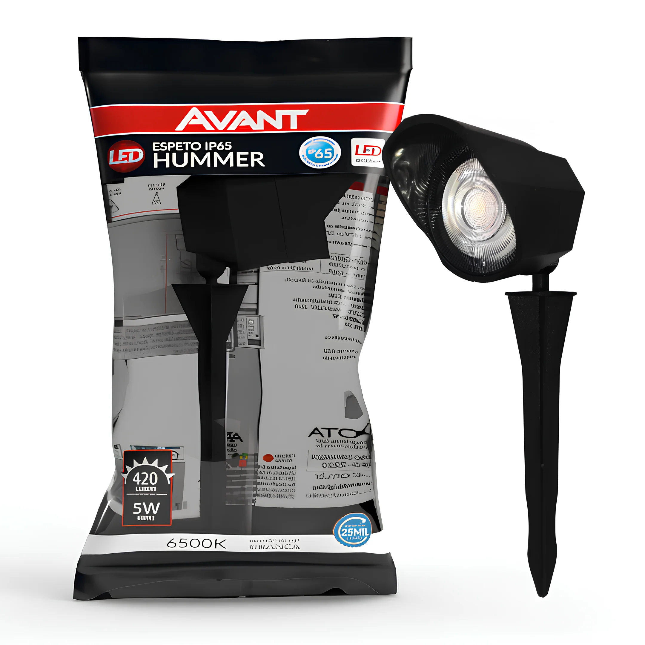 Luminaria Led Espeto Jardim 5W 400Lm 38° Ip65 Bivolt Avant - Image 7