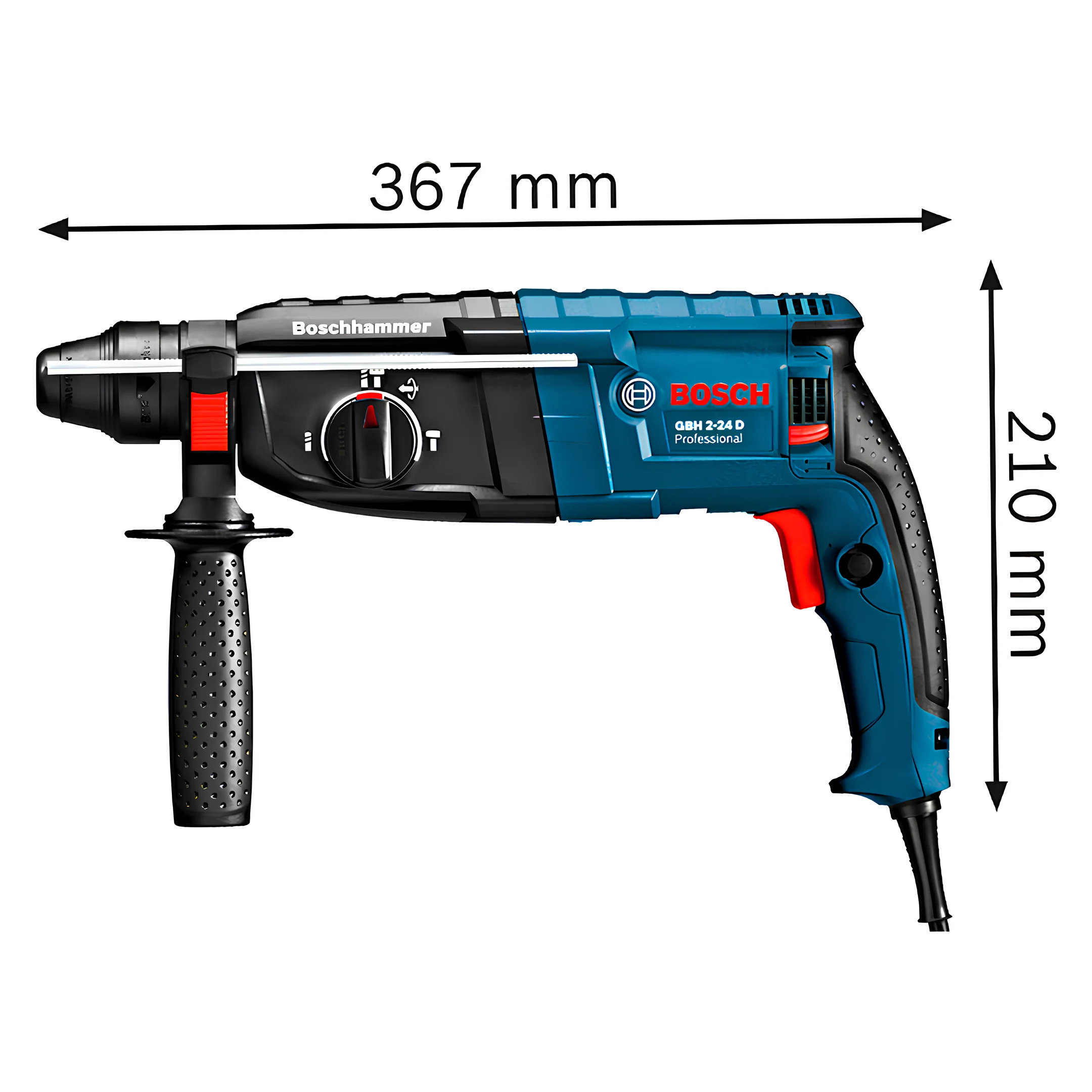 Martelete Perfurador Rompedor 24Mm 820W 220V Gbh 2-24D Bosch - Image 5