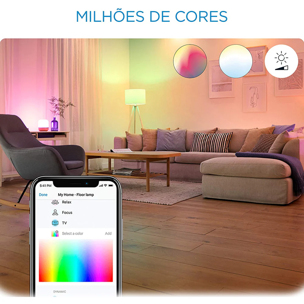 Painel Smart Embutir Inteligente 19cm Led Wifi Rgb 110V WiZ - Image 4