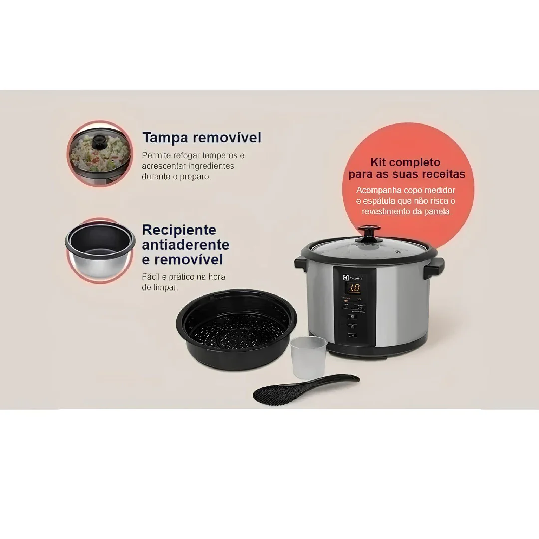 Panela De Arroz Elétrica 1,8L Ecc20 Electrolux - Image 12