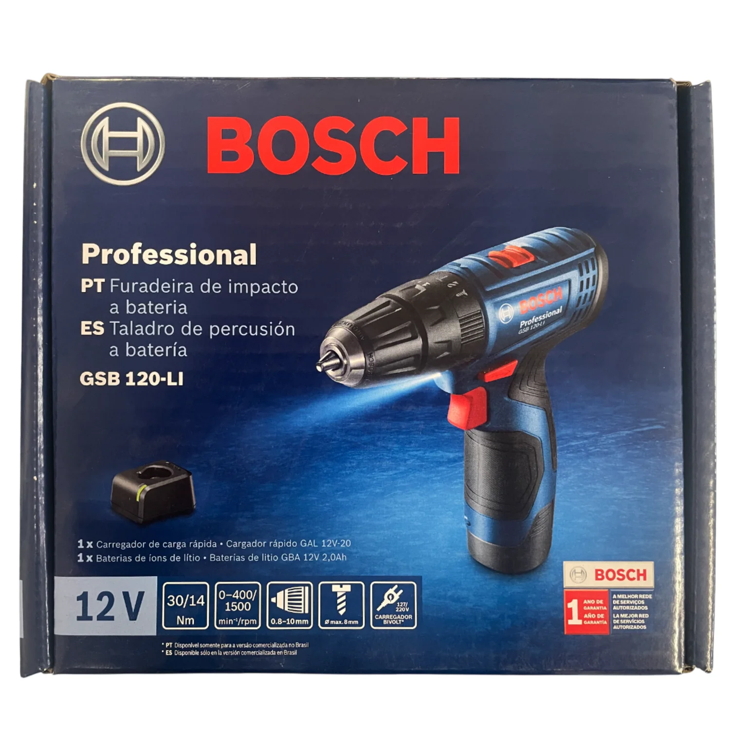 Furadeira Parafusadeira De Impacto 12v 3/8 Gsb120-li Bosch - Image 3