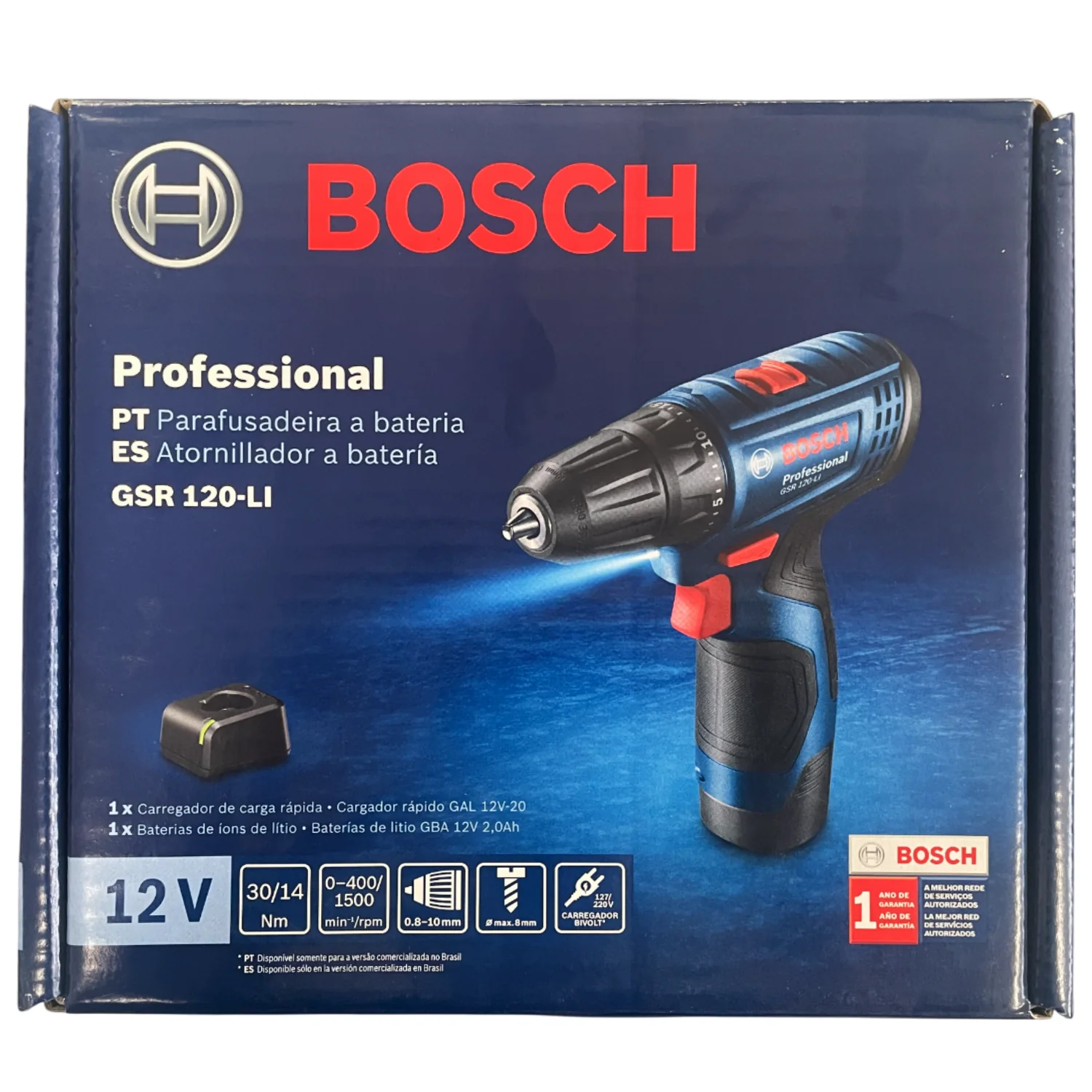 Parafusadeira Furadeira à Bateria GSR 120-LI Bosch 12V - Image 10