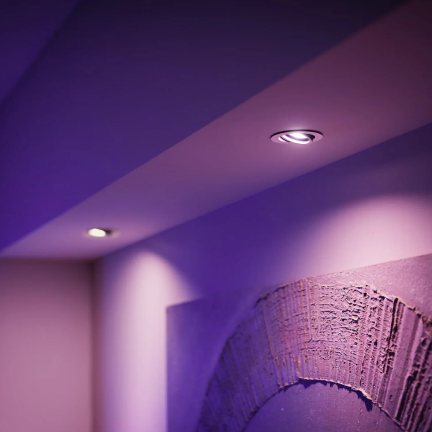 Plafon Tower Redonda Face Recuada branco Philips Hue Smart - Image 4