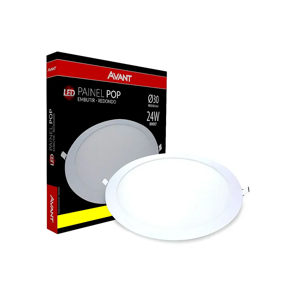 Luminaria Embutir Led Redonda 24W Bivolt 1680Lm 30Cm Avant - Image 4