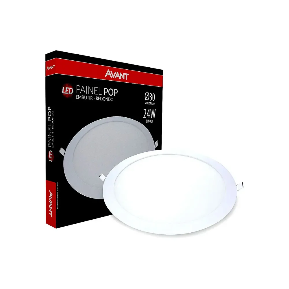 Luminaria Embutir Led Redonda 24W Bivolt 1680Lm 30Cm Avant - Image 5