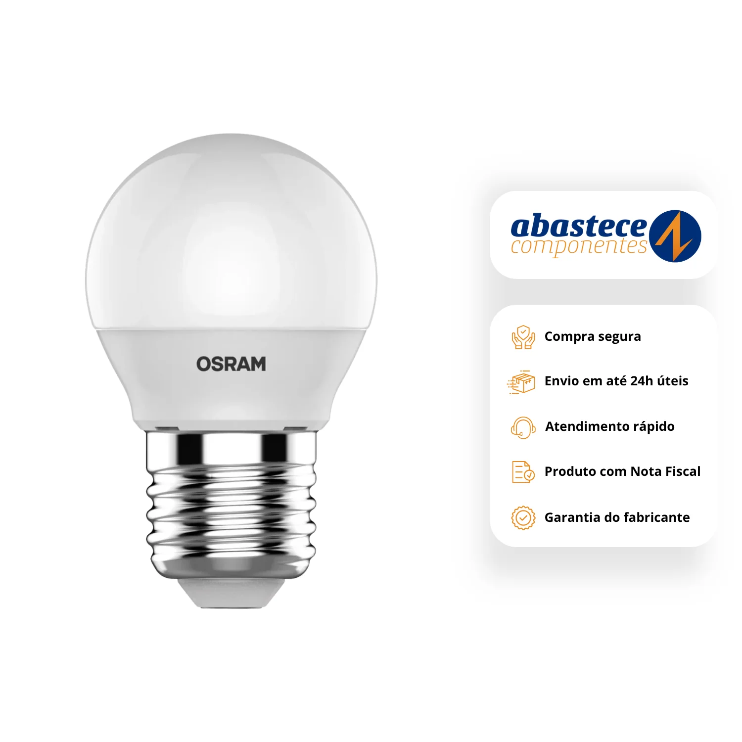 Lâmpada Led Bolinha 3w 260lm E27 Bivolt Osram - Image 6
