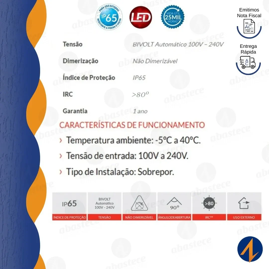 Refletor Led Slim 30W 6500K Bivolt Avant - Image 4