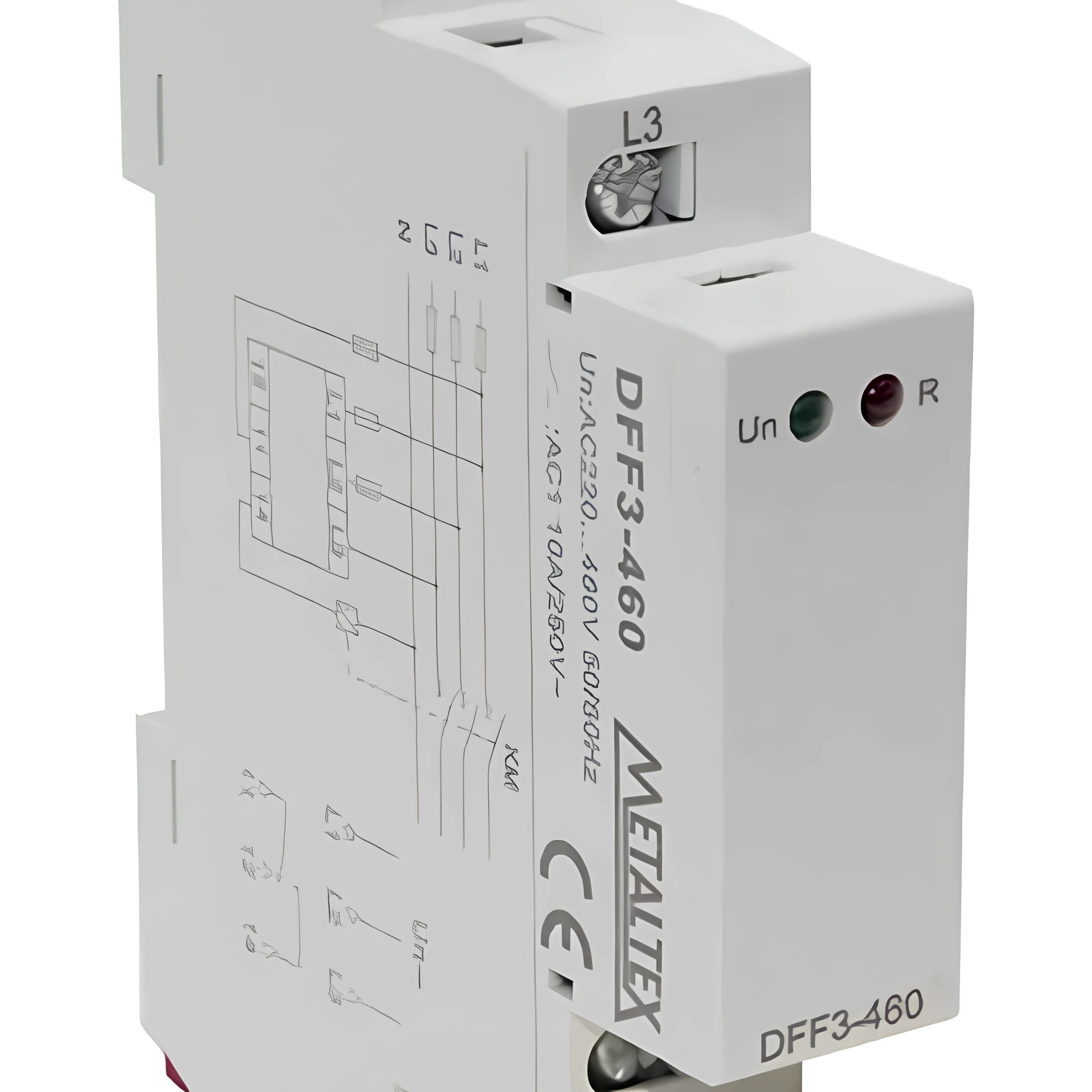 Relé Falta de Fase e Sequência DFF3-460 220-460VCA Metaltex - Image 4