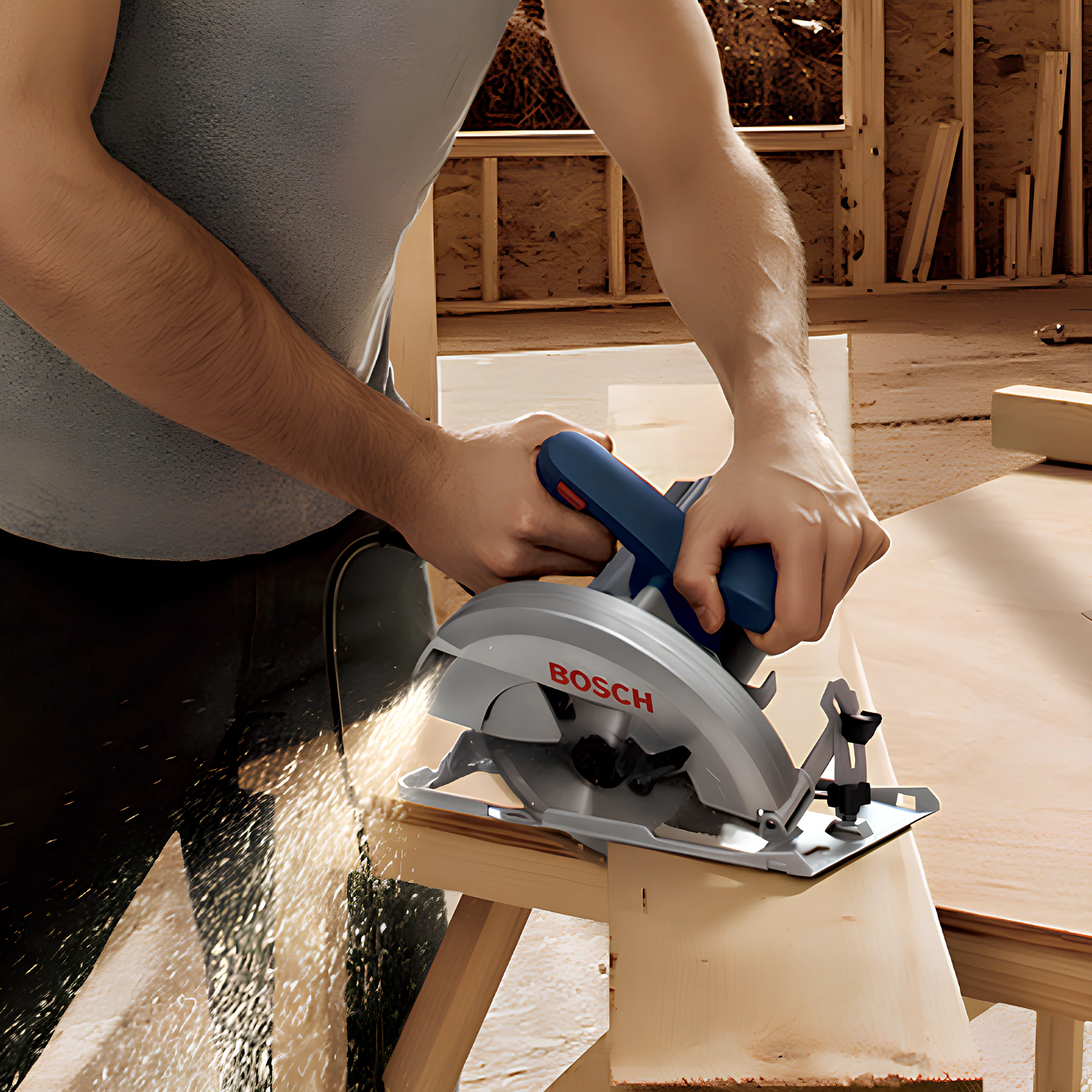 Serra Circular 7.1/4" GKS 150 1500W 220V Bosch - Image 8
