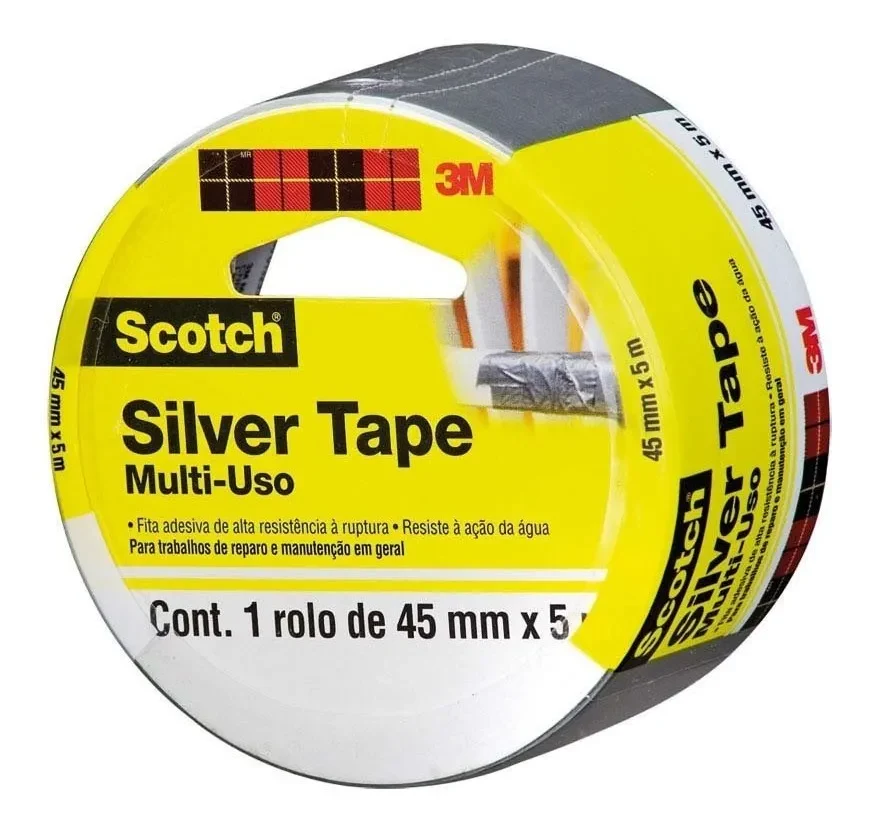 Fita Silver Tape 45mm x 5m 3M Scotch - Image 3