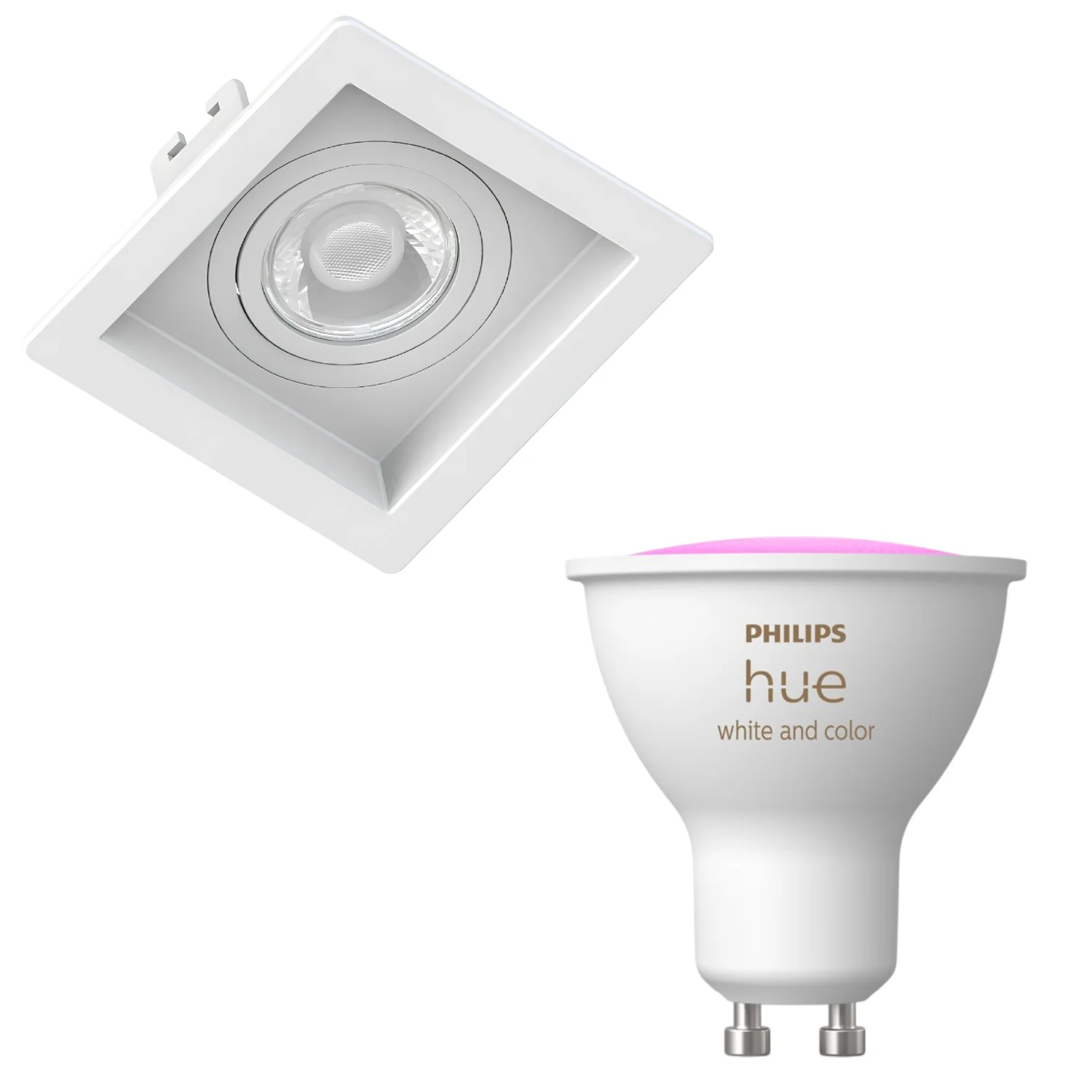 Spot Embutir Quadrado Recuado branco Philips Hue Smart Rgb - Image 11